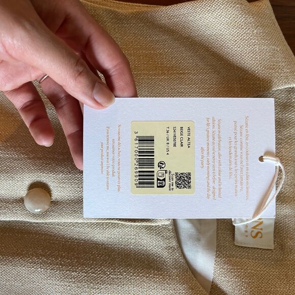 Rare NWT Sezane Editions ALTEA blouse, Sold out, Size 4 - Picture 3 of 3